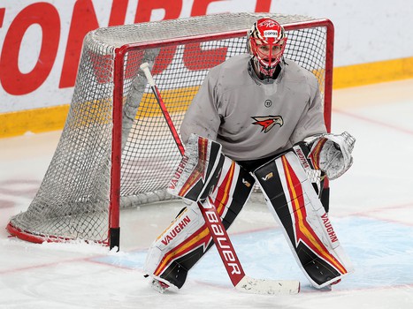 Тренировка «Авангарда» перед первым матчем серии в Магнитогорске