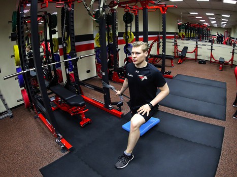 Раскатка «Авангарда» перед матчем с «Автомобилистом»