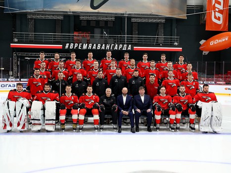 Фотографирование команды перед плей-офф