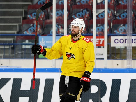 Тренировка «Авангарда» перед пятым матчем серии в Магнитогорске