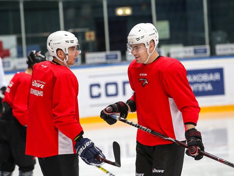 Раскатка «Авангарда» перед матчем с «Сибирью»