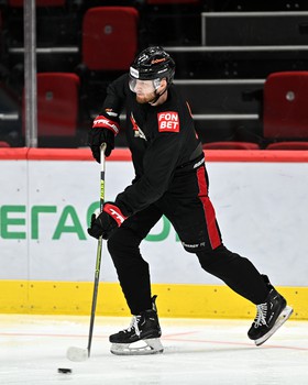 Раскатка «Авангарда» перед матчем с «Салаватом Юлаевым»