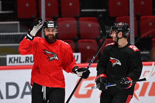 Раскатка «Авангарда» перед матчем с «Сибирью»