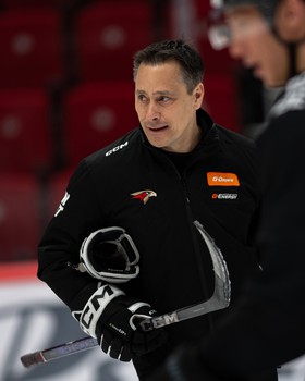 Тренировка «Авангарда» перед матчем с «Трактором»