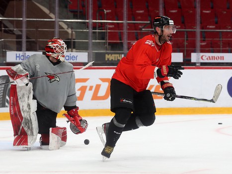 Раскатка «Авангарда» перед вторым матчем серии с «Автомобилистом»