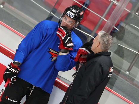 Раскатка «Авангарда» перед матчем с «Ак Барсом»