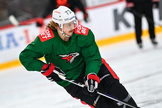 Раскатка «Авангарда» перед матчем в Екатеринбурге