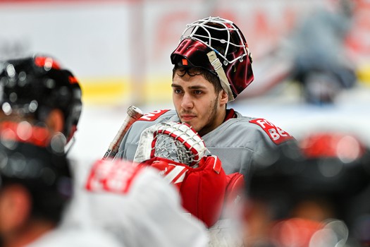 Тренировка «Авангарда» перед матчем со «Спартаком»