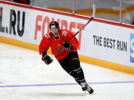 Раскатка «Авангарда» перед матчем с «Витязем»