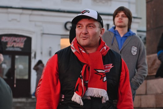 Фан-зона «Авангарда» на Пешеходном Любинском