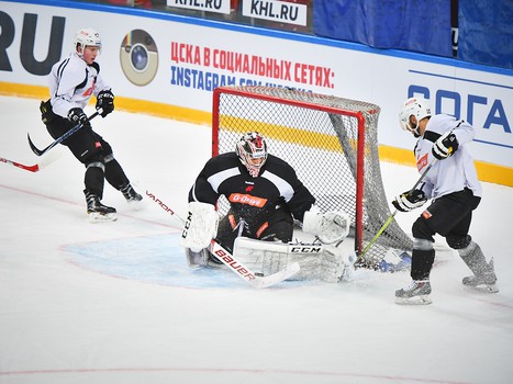 Раскатка "Авангарда" перед выездным матчем с ЦСКА