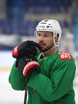 Раскатка «Авангарда» перед матчем в Нижнекамске