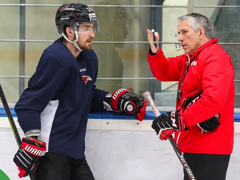 Раскатка «Авангарда» перед третьим матчем серии с «Барысом»