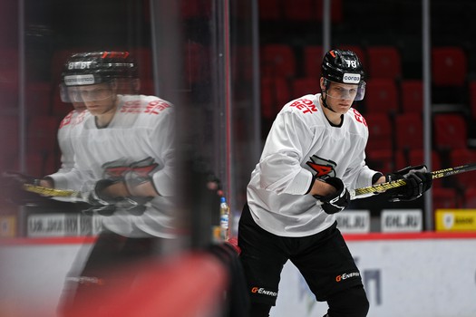 Раскатка «Авангарда» перед матчем с минским «Динамо»