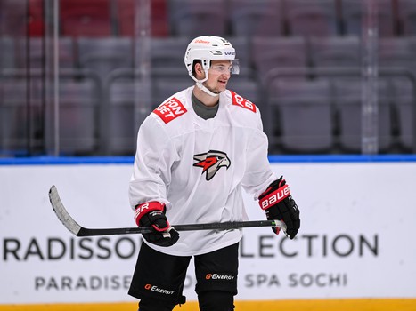 Раскатка «Авангарда» перед матчем в Сочи