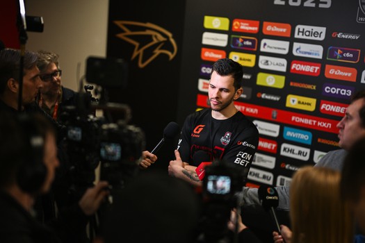 Открытая тренировка «Авангарда» для СМИ