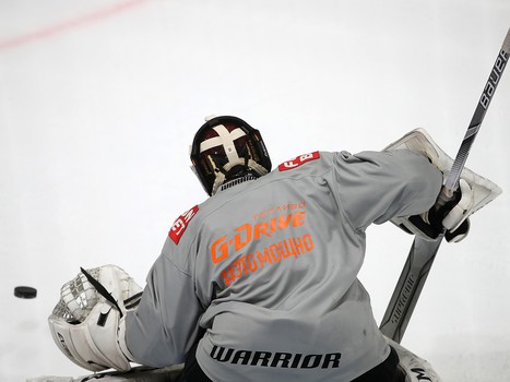 Тренировка «Авангарда» перед первым матчем серии с «Ак Барсом»