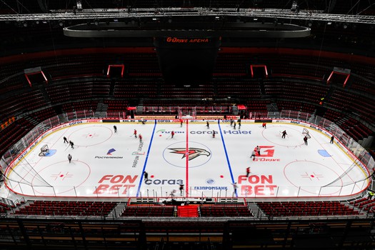 Раскатка «Авангарда» перед матчем с «Амуром»