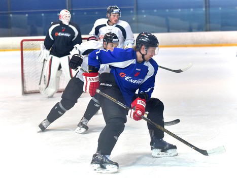 Тренировка перед игрой с "Медвешчаком"