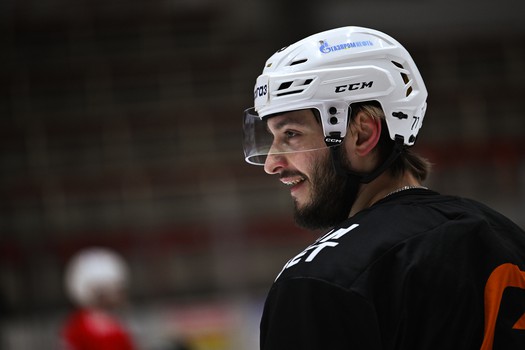 Тренировка «Авангарда» перед матчем в Хабаровске