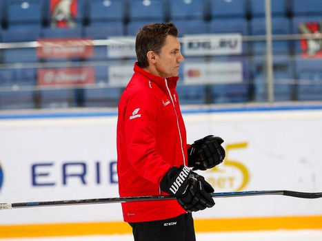 Раскатка «Авангарда» перед матчем с московским «Динамо»