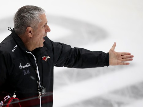 Раскатка «Авангарда» перед матчем с рижским «Динамо»