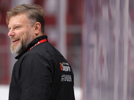 Раскатка «Авангарда» перед матчем в Челябинске