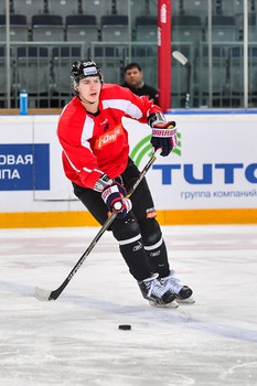 Раскатка "Авангарда" перед матчем с "Нефтехимиком"