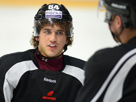 Раскатка "Авангарда" перед матчем с "Нефтехимиком" 1 ноября 2013