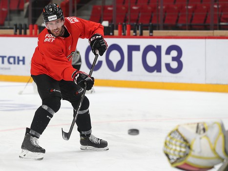 Раскатка «Авангарда» перед первым матчем серии с «Металлургом»