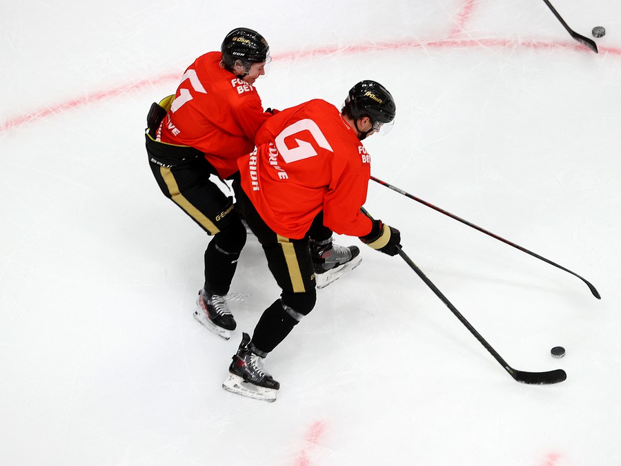 Тренировка «Авангарда» во время паузы в чемпионате