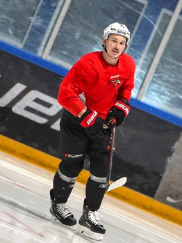 Раскатка «Авангарда» в Астане перед первым матчем серии с «Барысом»