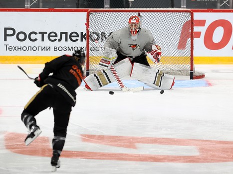 Раскатка «Авангарда» перед матчем с ХК «Сочи»