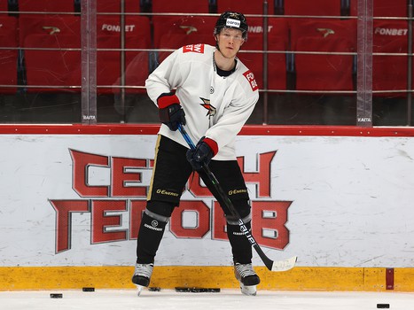 Раскатка «Авангарда» перед матчем с «Металлургом»