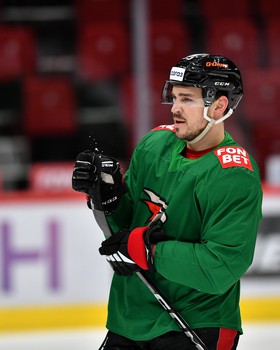 Раскатка «Авангарда» перед матчем с «Металлургом»