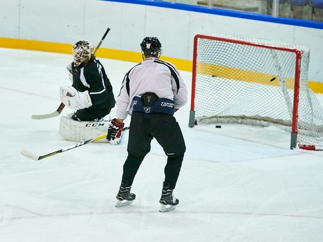 Последняя тренировка "Авангарда" на сборе в Финляндии