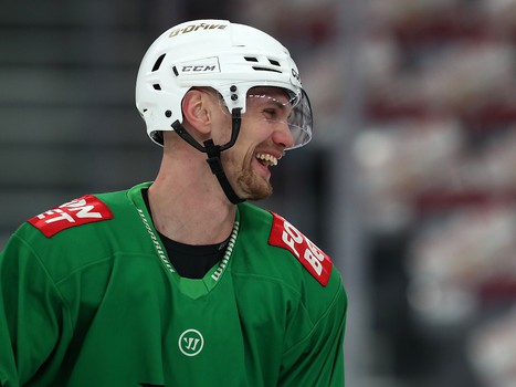 Тренировка «Авангарда» перед вторым матчем серии в Магнитогорске