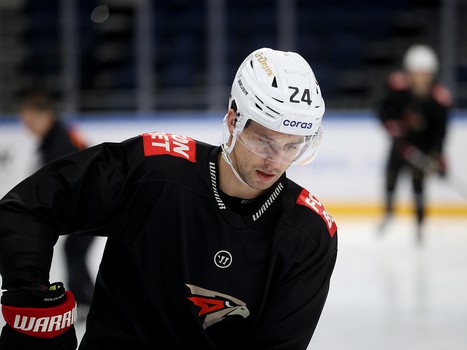 Раскатка «Авангарда» перед выездным матчем с московским «Динамо»