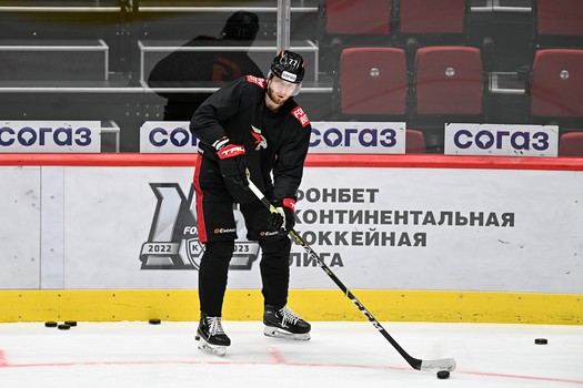 Раскатка «Авангарда» перед матчем с ЦСКА