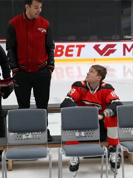 Фотографирование команды перед плей-офф