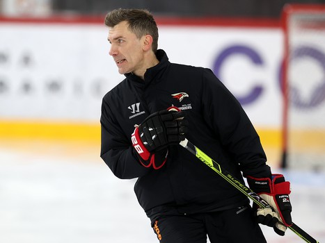 Раскатка «Авангарда» перед матчем в Екатеринбурге