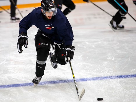 Раскатка «Авангарда» перед матчем с «Магниткой»