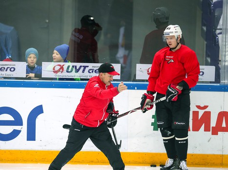 Раскатка «Авангарда» перед четвертым матчем серии с «Ак Барсом»