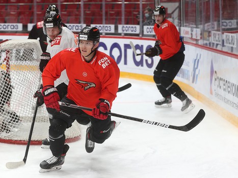 Раскатка «Авангарда» перед матчем с «Йокеритом»