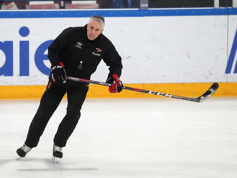 Тренировка «Авангарда» перед вторым матчем серии в Магнитогорске