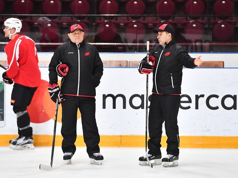 Раскатка "Авангарда" перед выездным матчем с "Металлургом" Нк