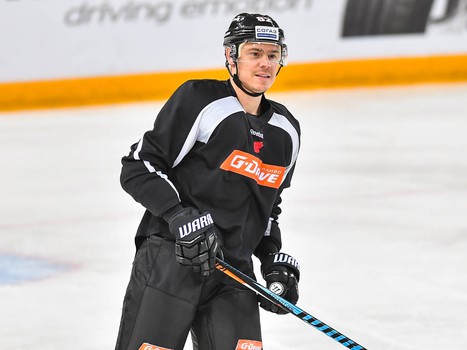 Раскатка "Авангарда" перед матчем с минским "Динамо"