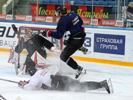 Раскатка «Авангарда» перед матчем с «Витязем»
