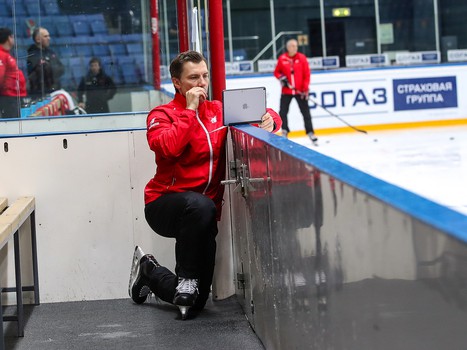 Раскатка «Авангарда» перед матчем с «Торпедо»