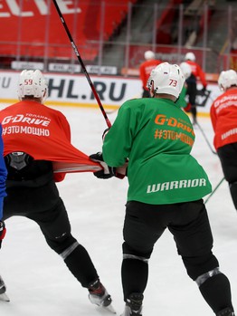 Тренировка «Авангарда» перед выездом